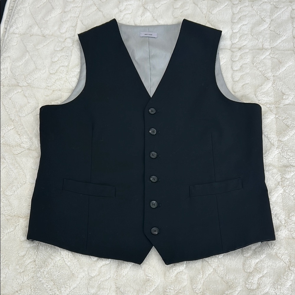 Black Button-Up Vest